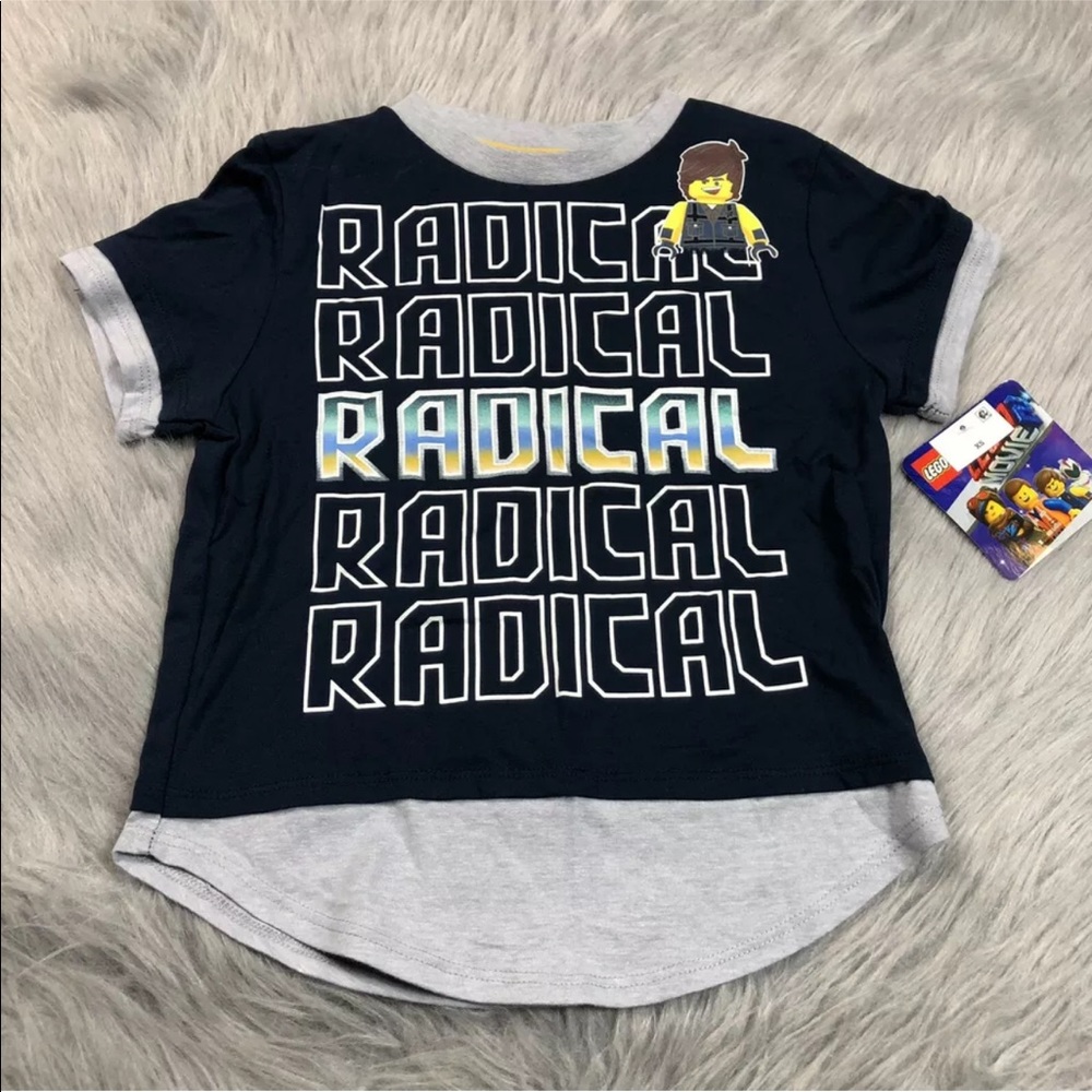 Lego Movie 2 Rex Danger Vest Blue Boys T Shirt XS